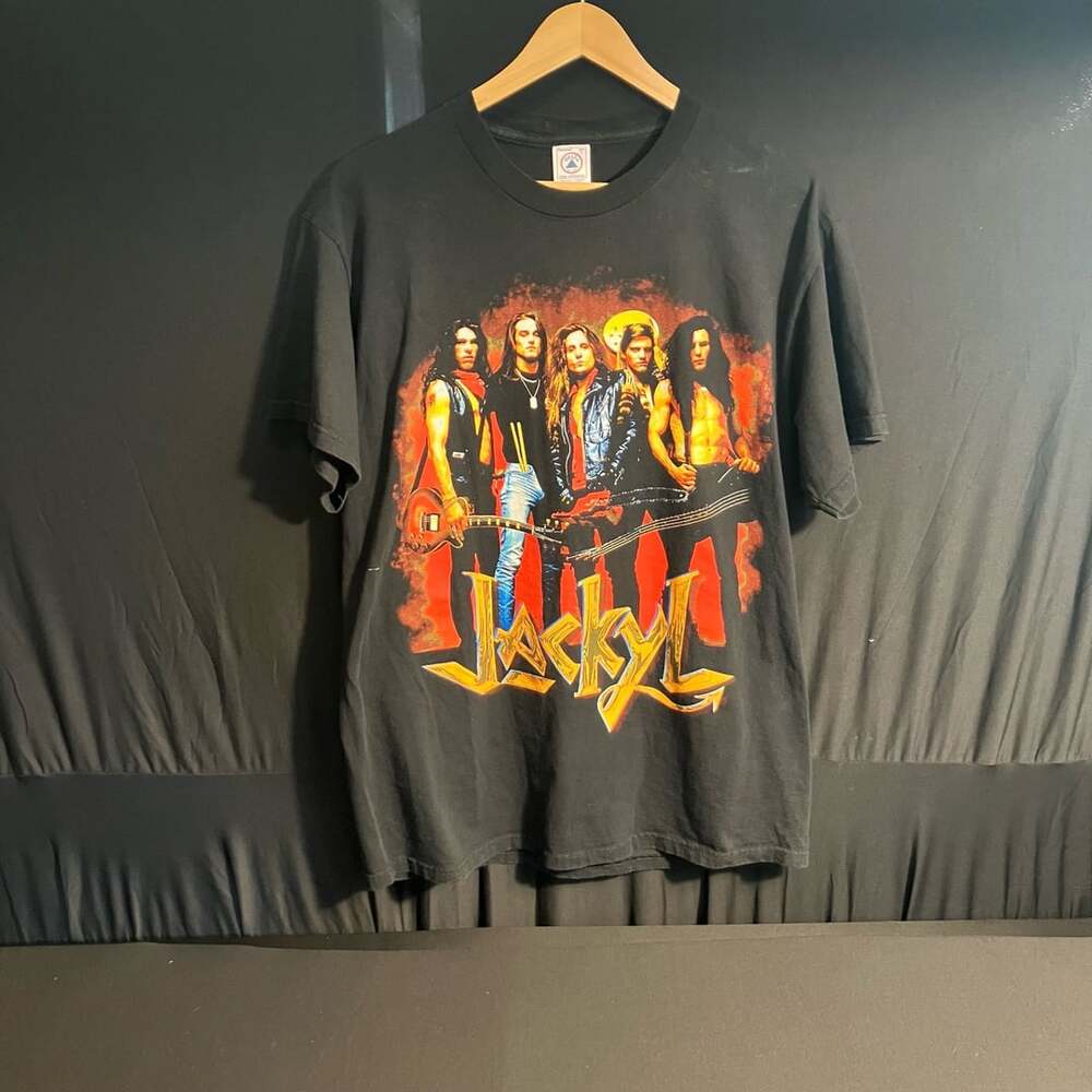 Delta Jackyl Rock Me Roll Me Size L Black T-Shirt